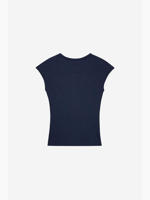 T-shirt girocollo in jersey di cotone aderente dilvin - Kiabi