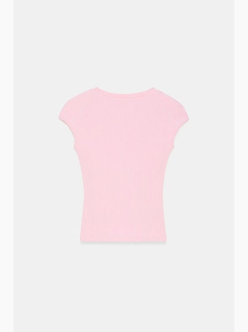 T-shirt girocollo in jersey di cotone aderente dilvin - Kiabi