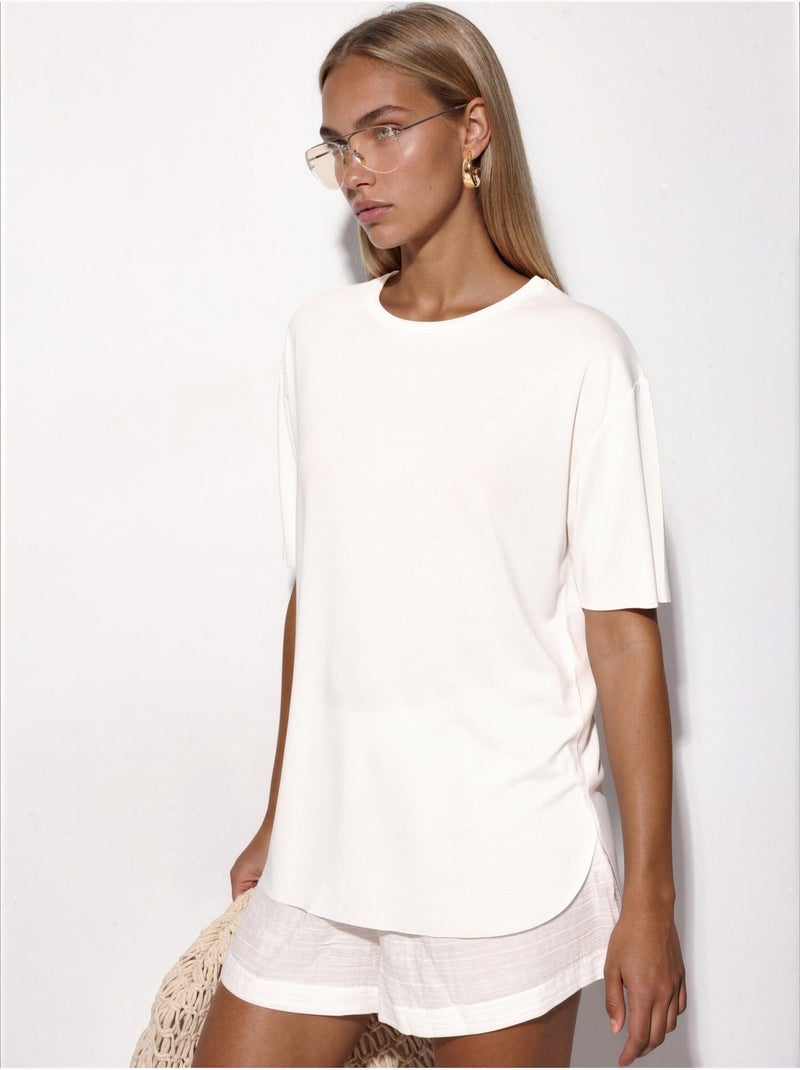 T-shirt girocollo loose fit busem Sabbia - Kiabi