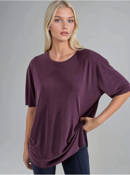 T-shirt girocollo loose fit busem - Kiabi T-shirt girocollo loose fit busem - Kiabi