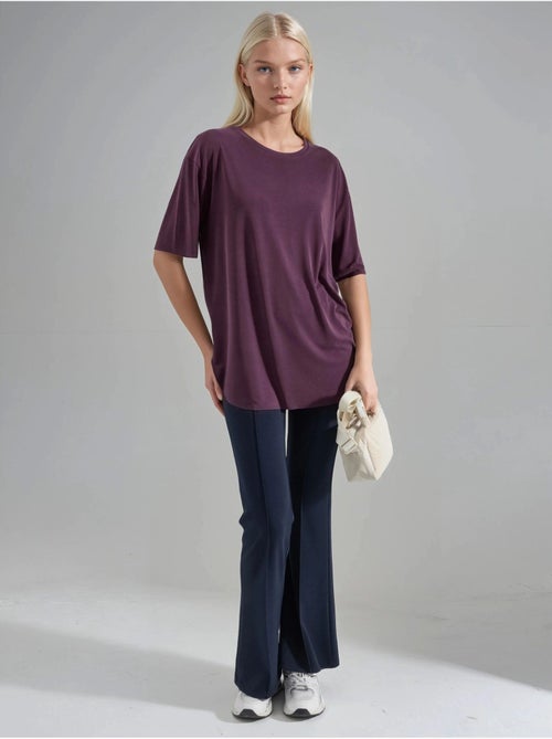 T-shirt girocollo loose fit busem - Kiabi T-shirt girocollo loose fit busem - Kiabi