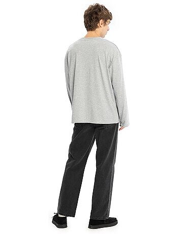 T-shirt girocollo maniche lunghe cotone giesto