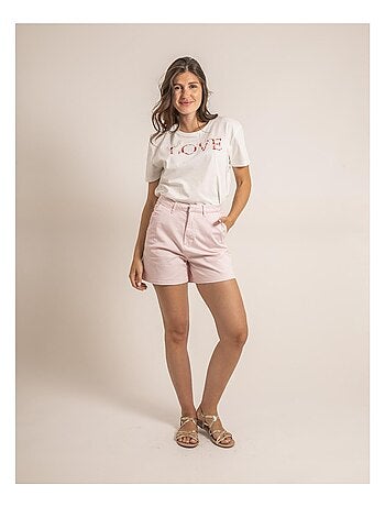 T-shirt girocollo message FAKO