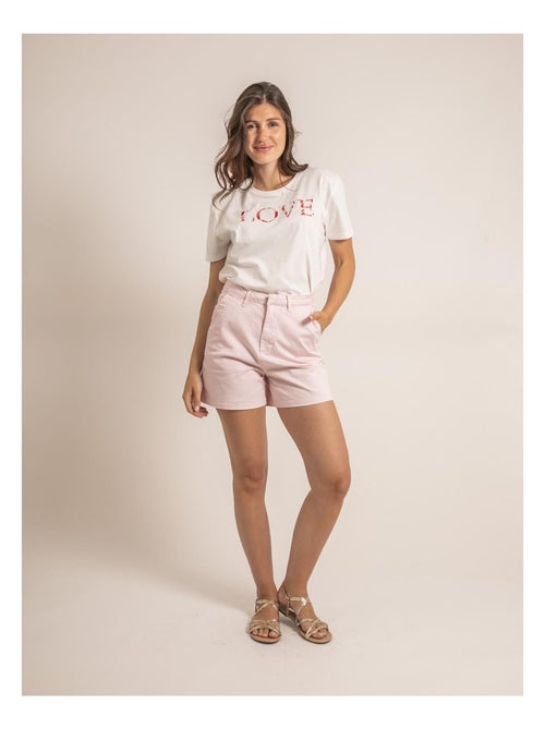 T-shirt girocollo message FAKO - Kiabi