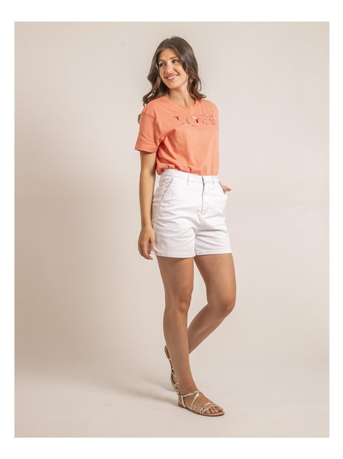 T-shirt girocollo message FAKO - Kiabi