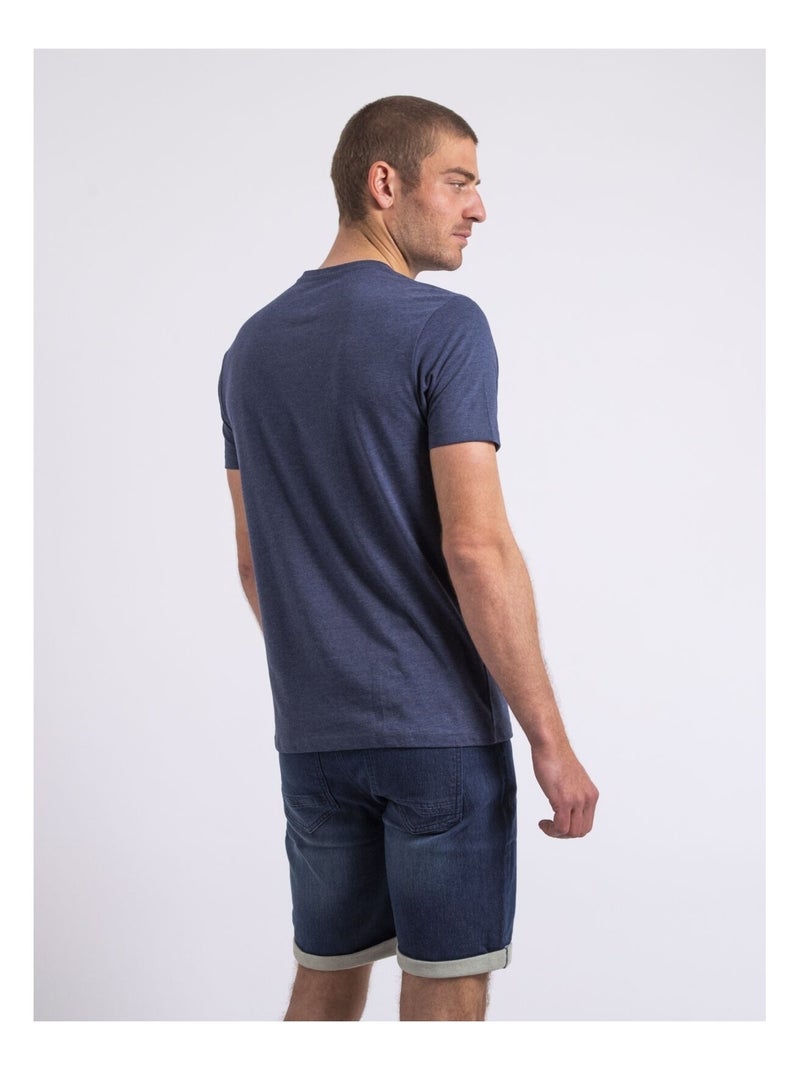 T-shirt girocollo NAKIWOK Blu marino - Kiabi