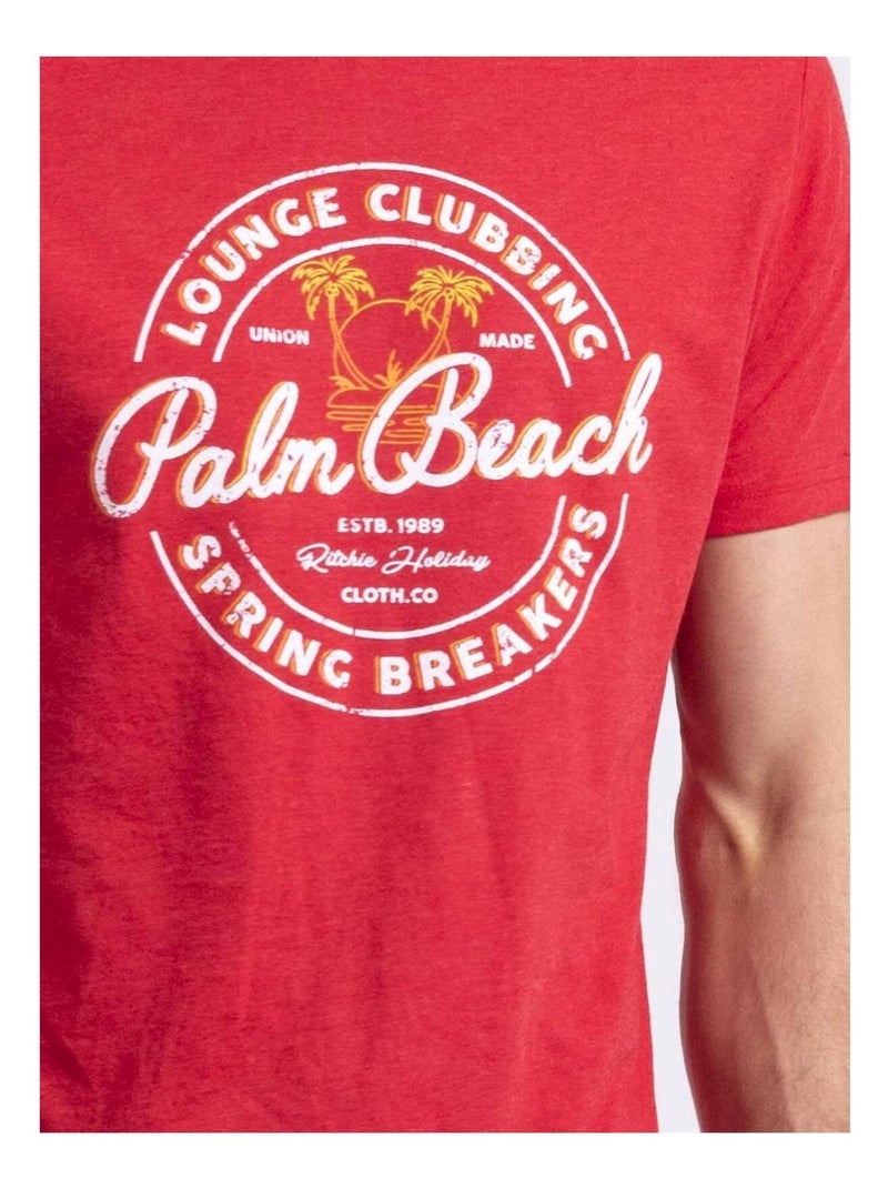 T-shirt girocollo NAKIWOK Rosso - Kiabi