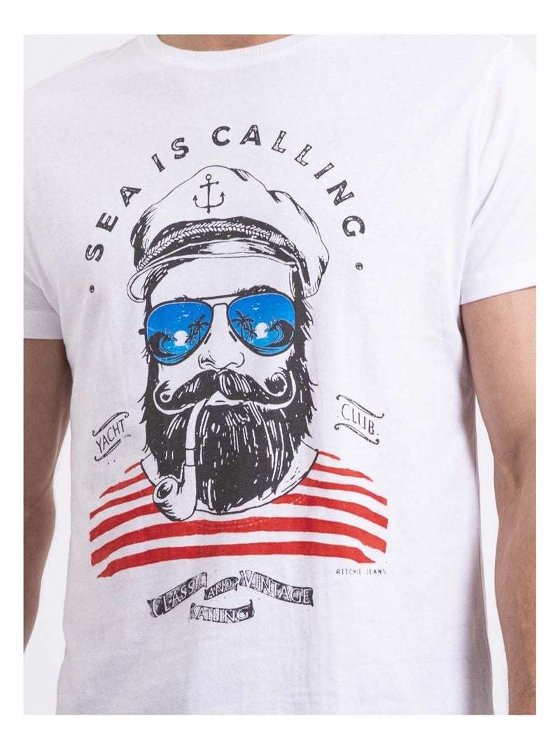 T-shirt girocollo NALUPIRI Bianco - Kiabi