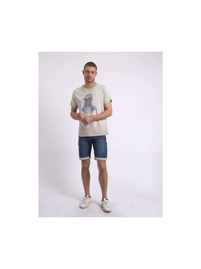 T-shirt girocollo NAPAROT Beige - Kiabi