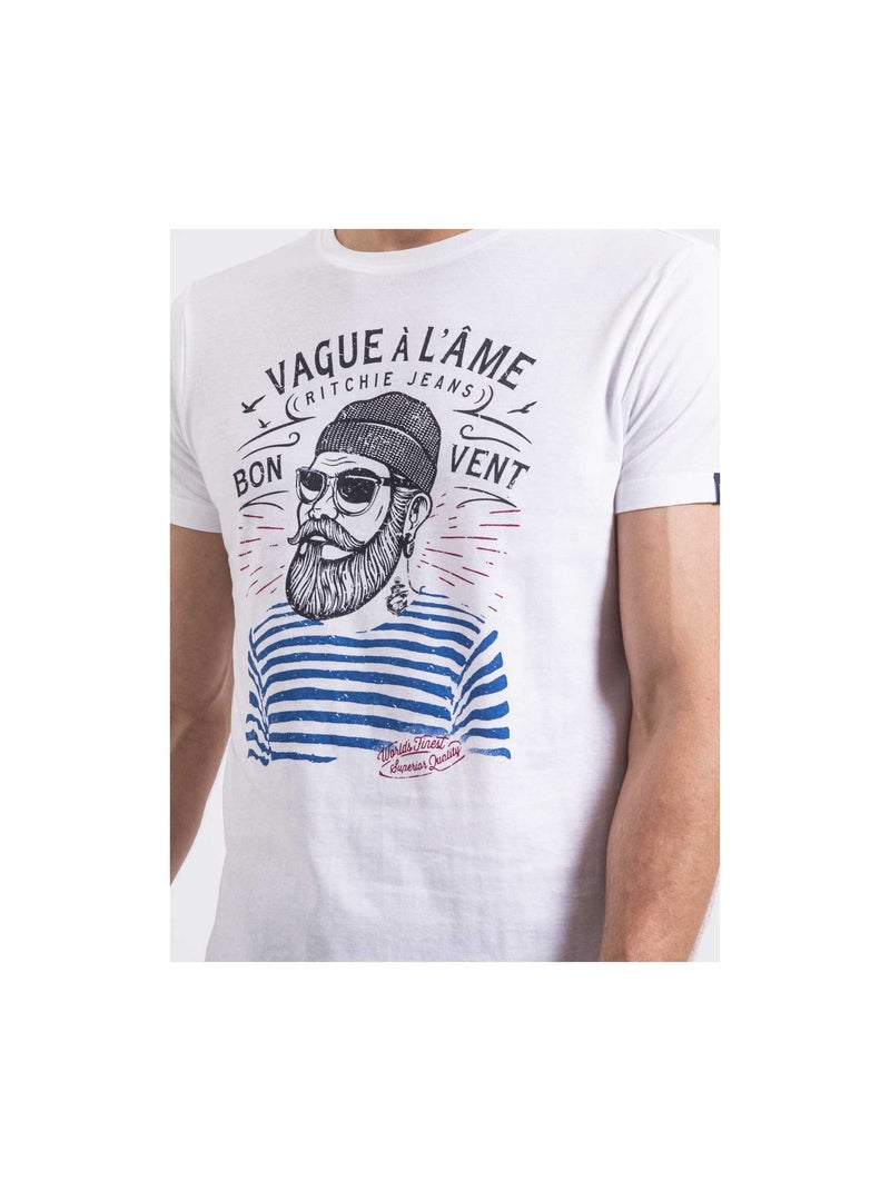 T-shirt girocollo NAPLE Bianco - Kiabi