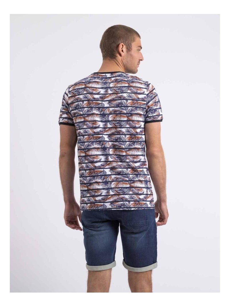 T-shirt girocollo NIKUTO Blu marino - Kiabi