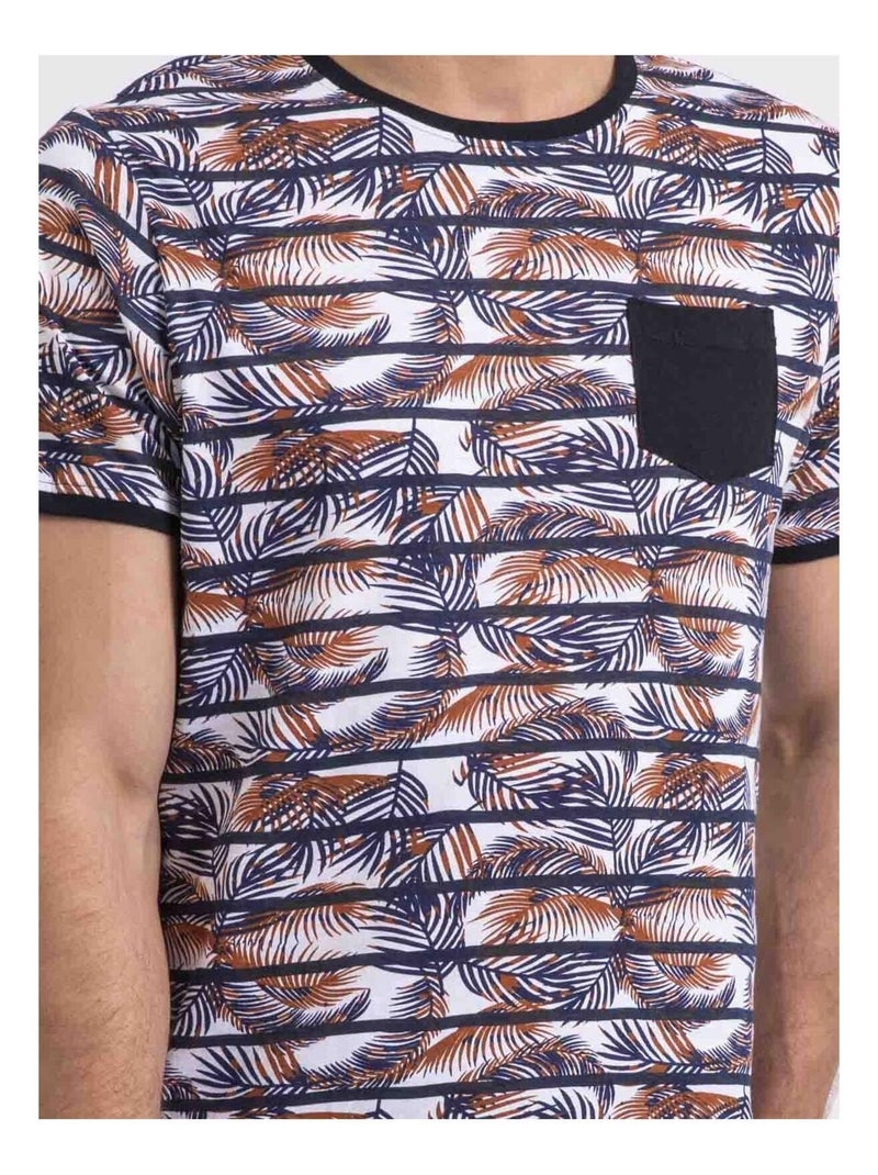 T-shirt girocollo NIKUTO Blu marino - Kiabi