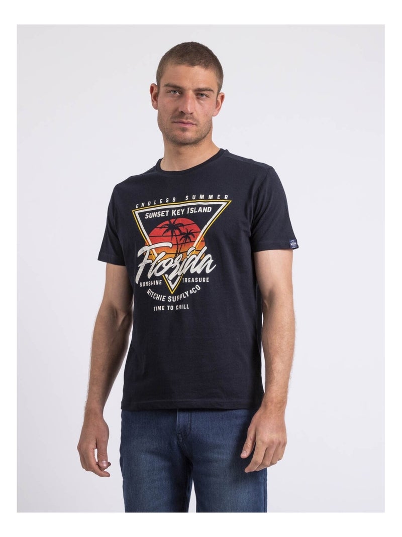 T-shirt girocollo NILIPACK Blu marino - Kiabi