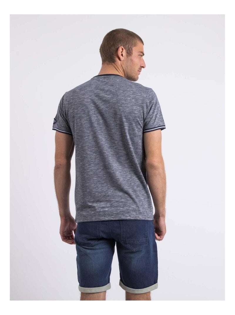 T-shirt girocollo NIRADAM Blu marino - Kiabi