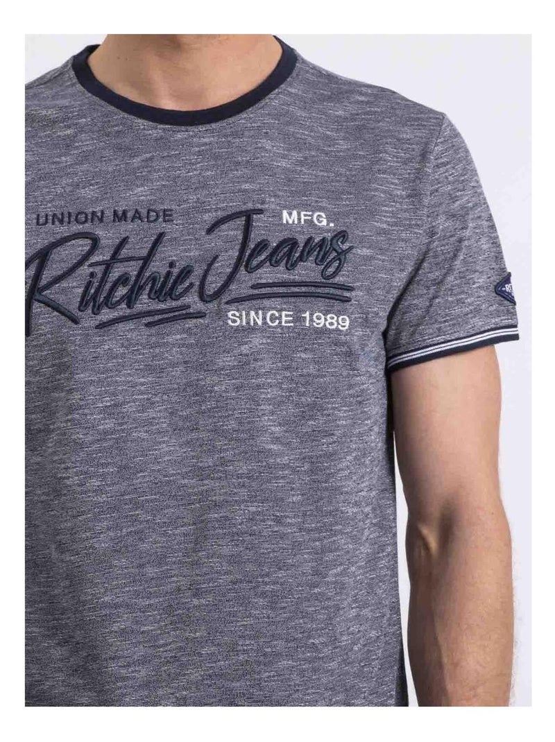 T-shirt girocollo NIRADAM Blu marino - Kiabi