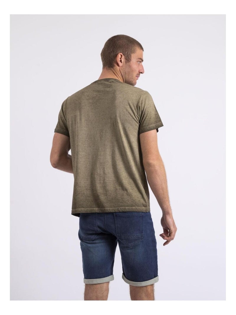 T-shirt girocollo NIRAVELO Cachi - Kiabi