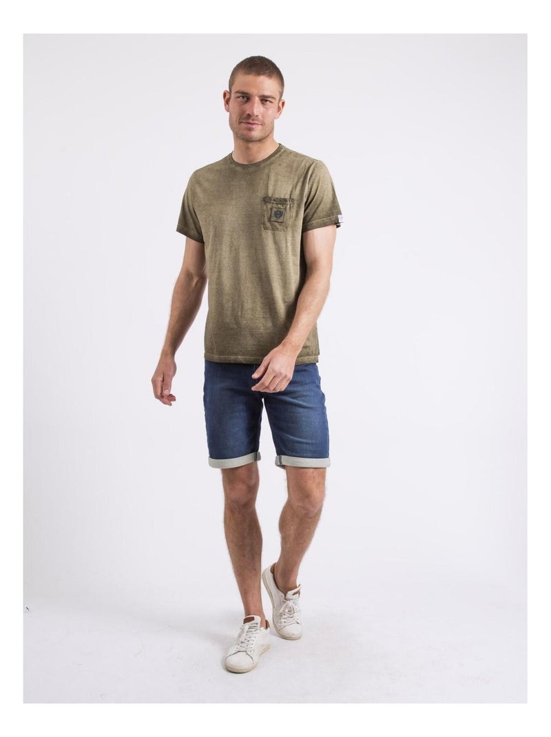 T-shirt girocollo NIRAVELO Cachi - Kiabi