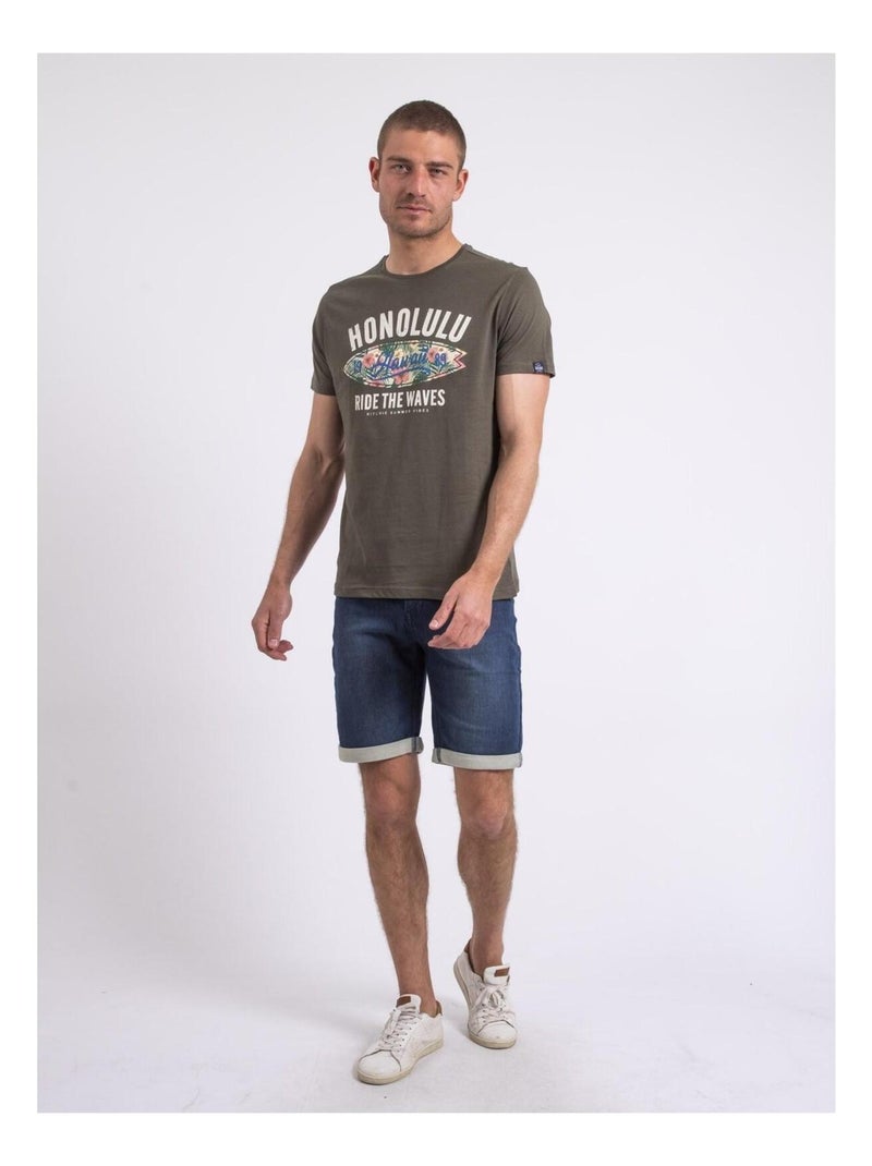 T-shirt girocollo NIROULIO Cachi - Kiabi