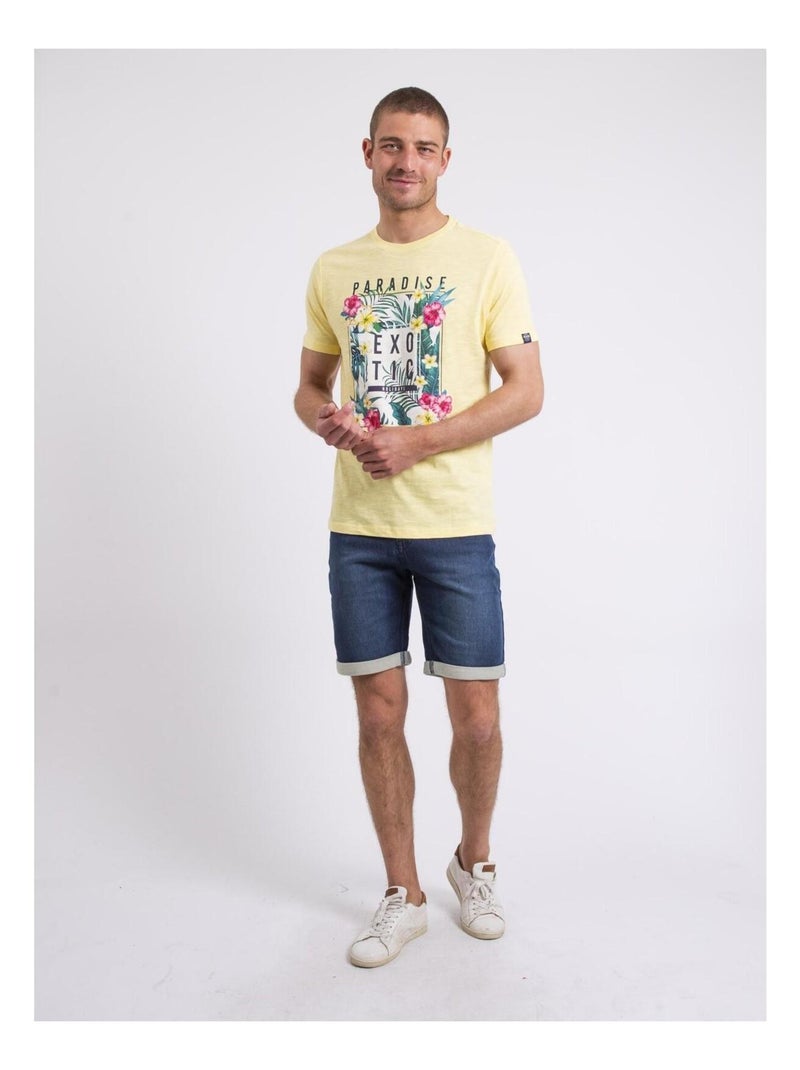 T-shirt girocollo NOPAJOUX Giallo - Kiabi