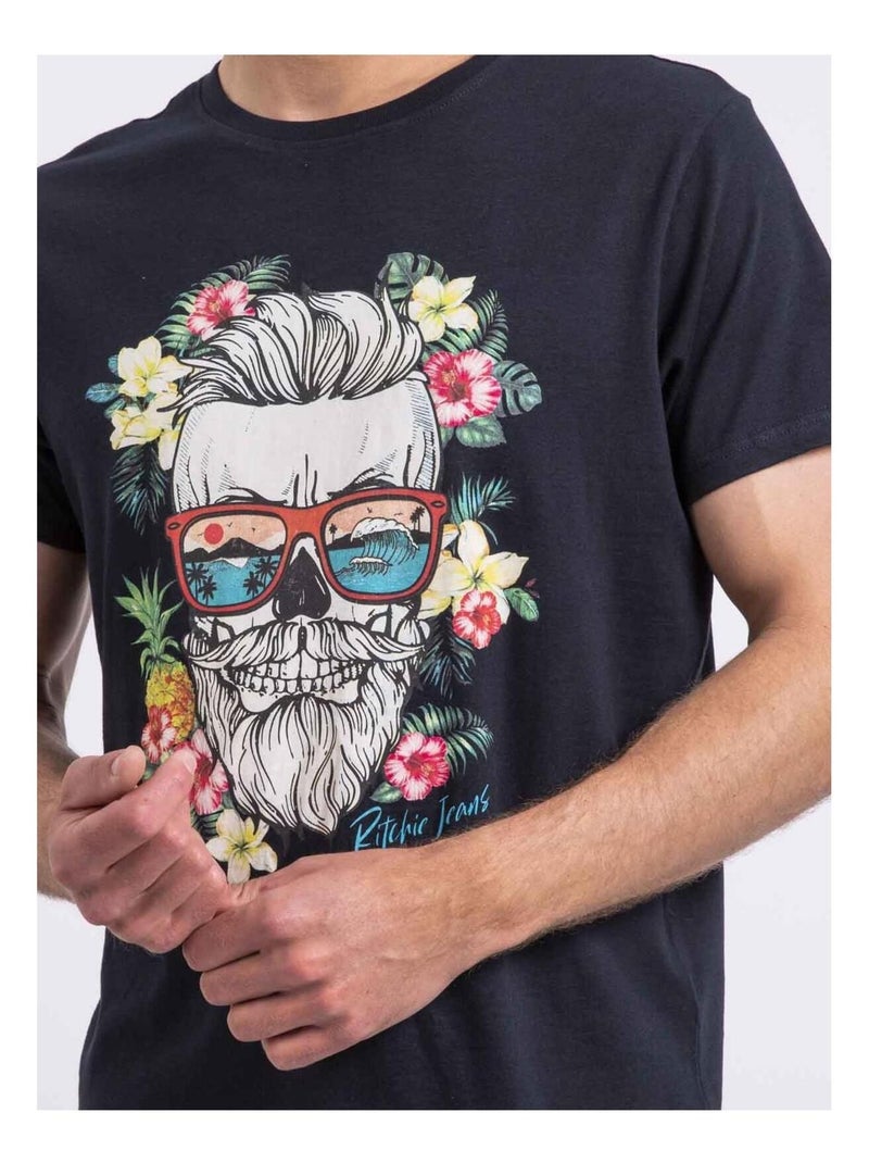 T-shirt girocollo NOPILUCA Blu marino - Kiabi