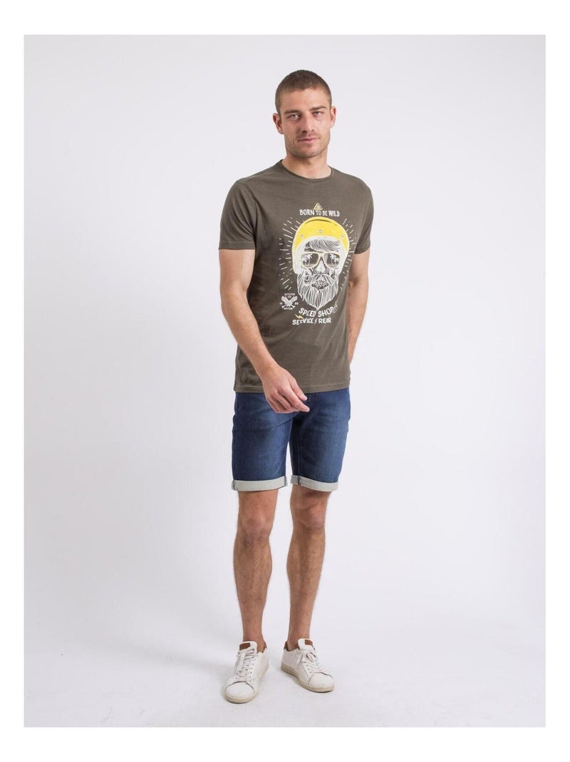 T-shirt girocollo NOSHOP Cachi - Kiabi