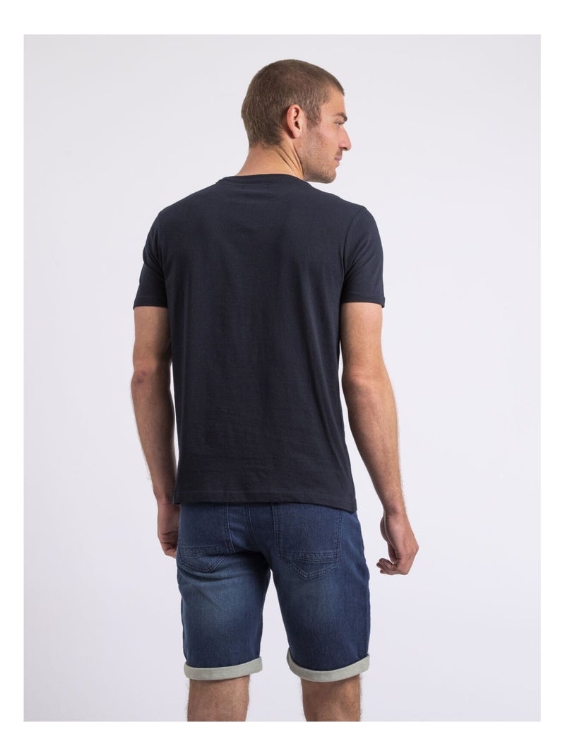 T-shirt girocollo NOUCAS Blu marino - Kiabi