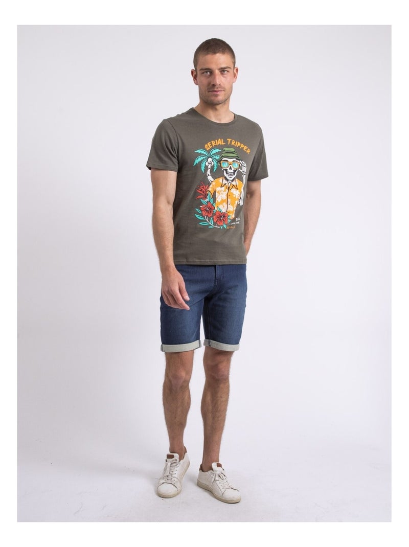 T-shirt girocollo NULRIK Cachi - Kiabi