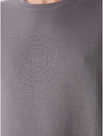 T-shirt girocollo oversize in misto cotone tommy