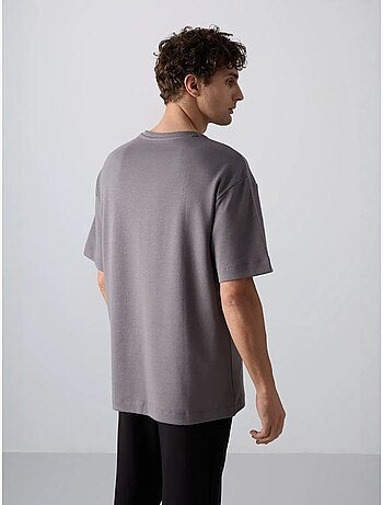 T-shirt girocollo oversize in misto cotone tommy