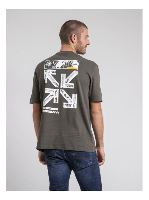 T-shirt girocollo oversize pur coton JOEDEN - Kiabi