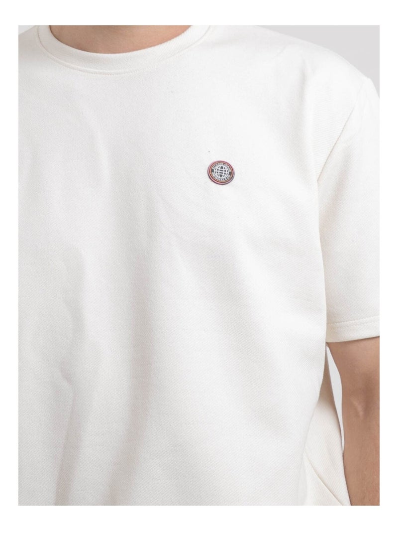 T-shirt girocollo oversize puro cotone NEWMIX Beige - Kiabi