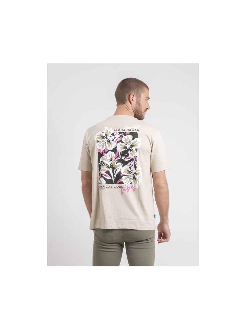 T-shirt girocollo oversize puro cotone NOFENIX Beige - Kiabi
