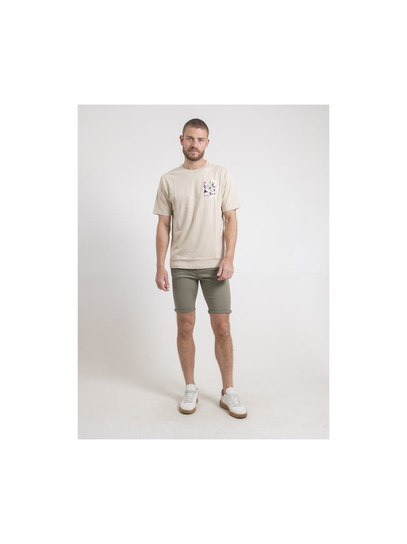 T-shirt girocollo oversize puro cotone NOFENIX Beige - Kiabi