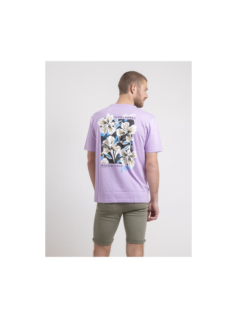 T-shirt girocollo oversize puro cotone NOFENIX Viola - Kiabi