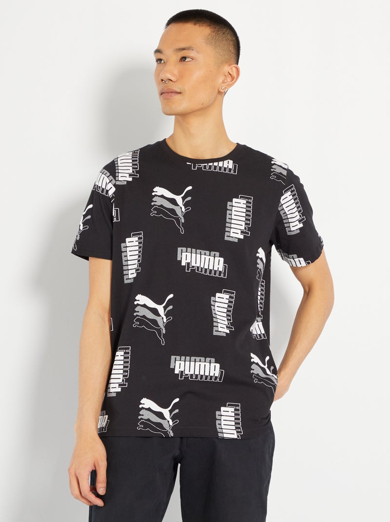 T-shirt girocollo 'Puma' NERO - Kiabi