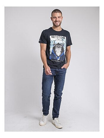 T-shirt girocollo pur coton JACOSKI