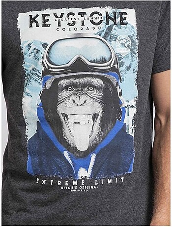 T-shirt girocollo pur coton JACOSKI