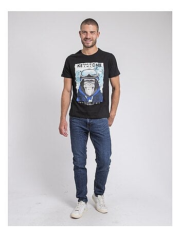 T-shirt girocollo pur coton JACOSKI