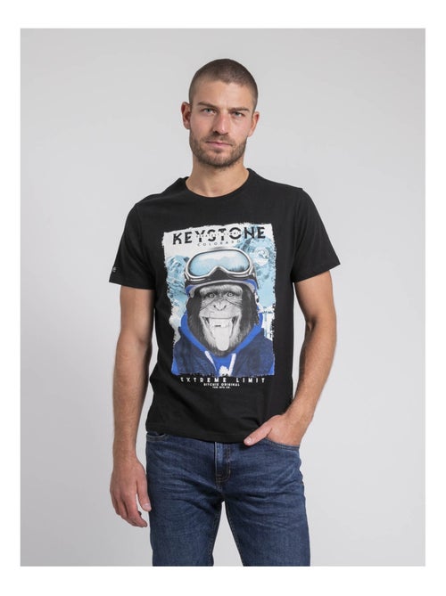 T-shirt girocollo pur coton JACOSKI - Kiabi