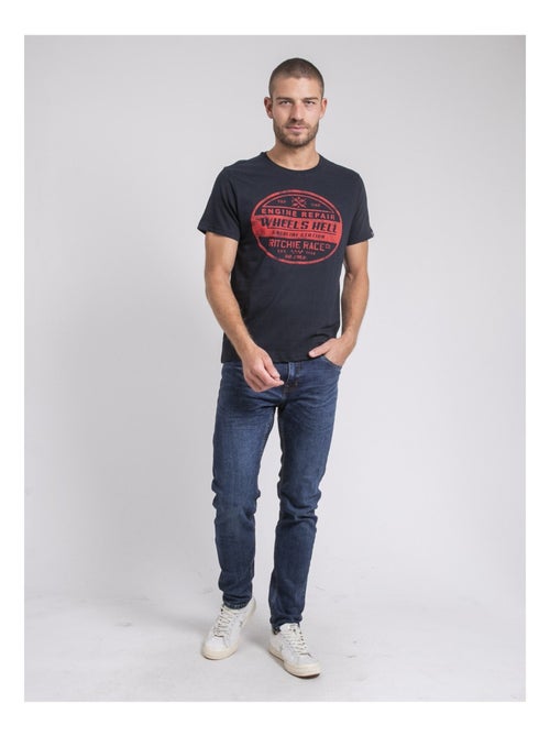 T-shirt girocollo pur coton JAKOTA - Kiabi