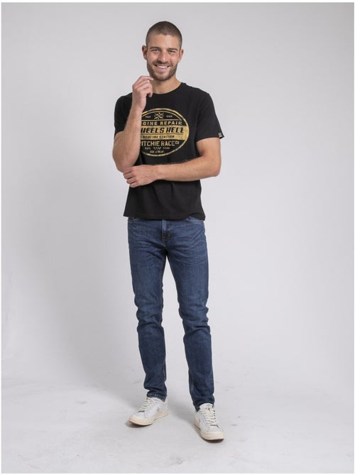 T-shirt girocollo pur coton JAKOTA - Kiabi