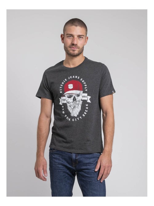 T-shirt girocollo pur coton JIMINAL - Kiabi