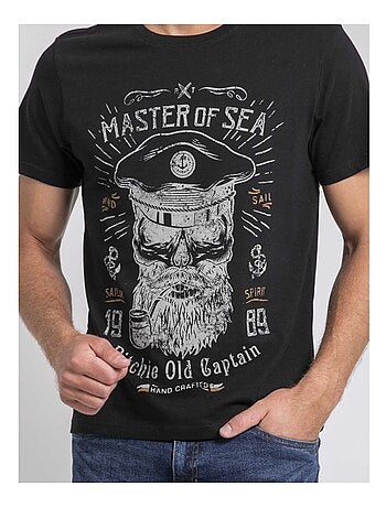 T-shirt girocollo pur coton JIMOSCAR
