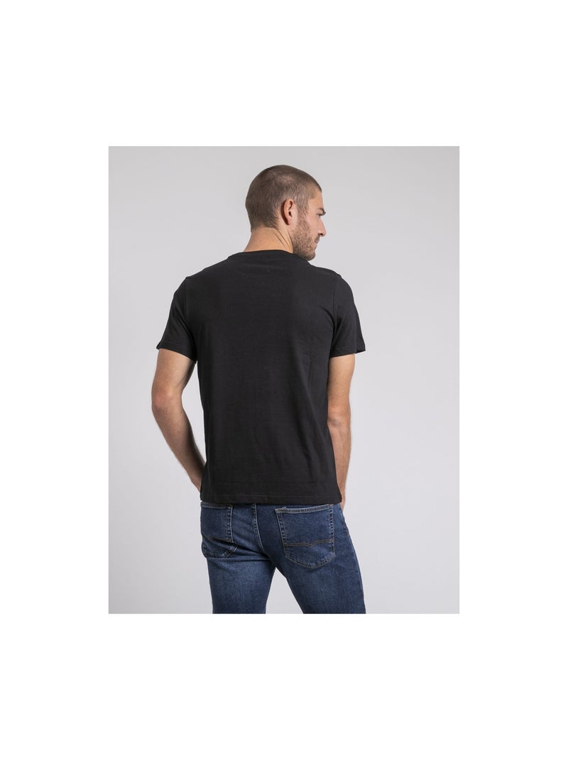 T-shirt girocollo pur coton JIMOSCAR Nero - Kiabi