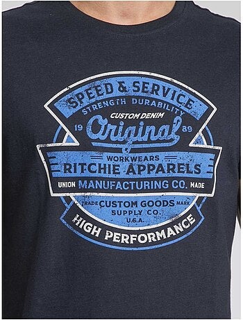T-shirt girocollo pur coton JIROBIN