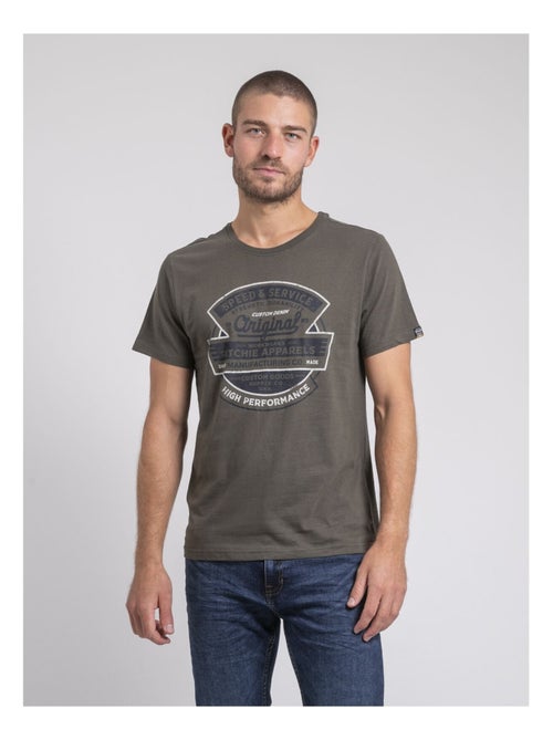 T-shirt girocollo pur coton JIROBIN - Kiabi