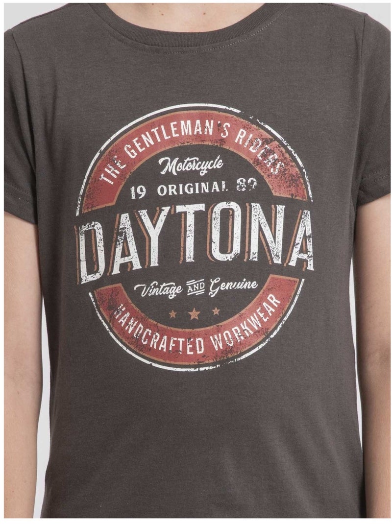 T-shirt girocollo pur coton JOCOBY-J Grigio - Kiabi