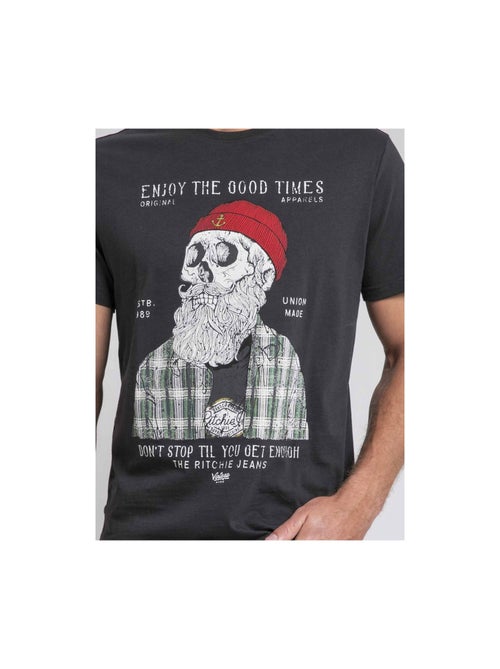 T-shirt girocollo pur coton JORUSTIX - Kiabi