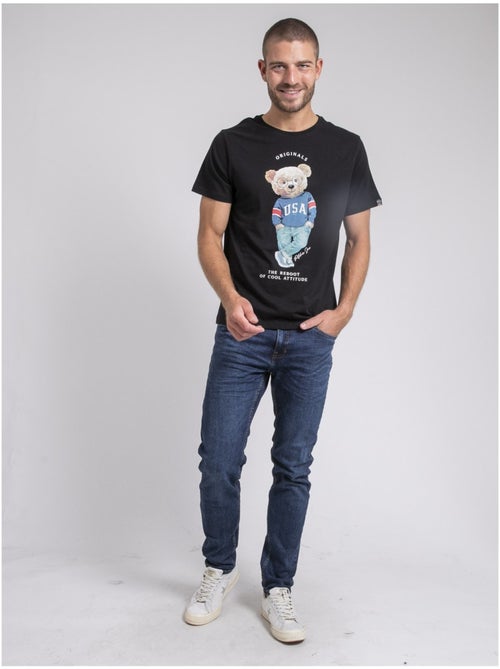 T-shirt girocollo pur coton JOULIO - Kiabi