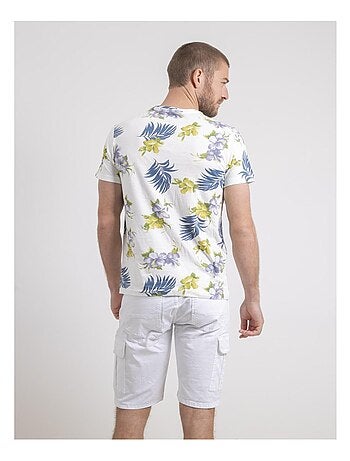 T-shirt girocollo puro cotone a motivi NULIBIS